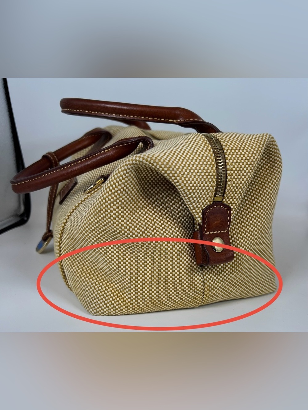 Dooney & Bourke Vintage Canvas Satchel Bag - Picture 12 of 16